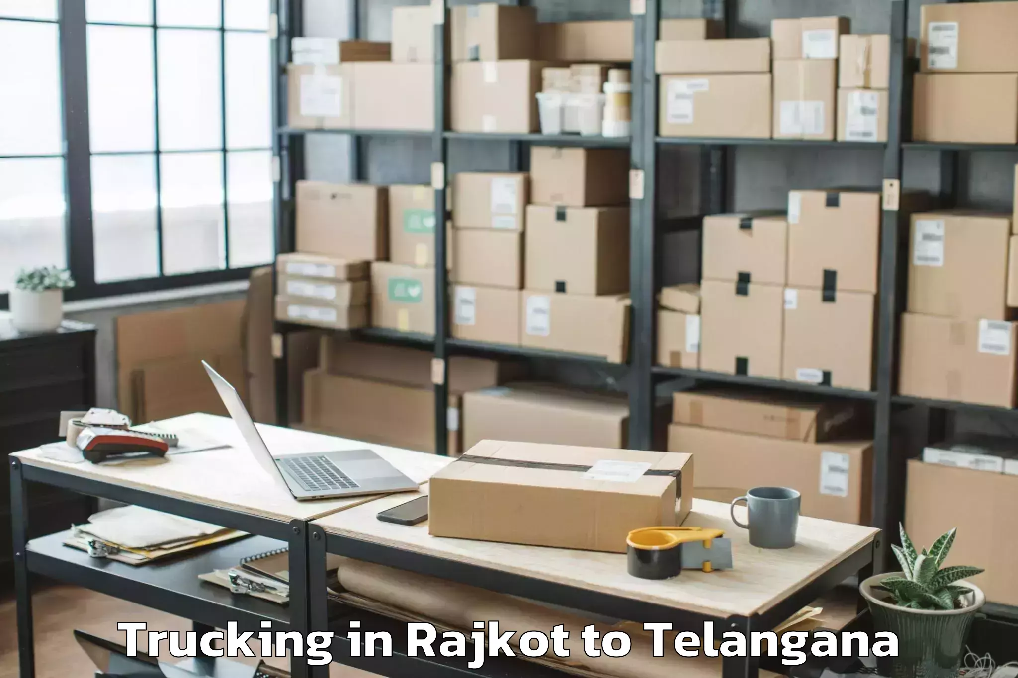 Top Rajkot to Telangana Trucking Available